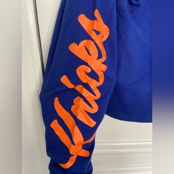 NWT DKNY New York Knicks Basketball Blue & Orange Hoodie Pullover w/Logo Small - Picture 5 of 10